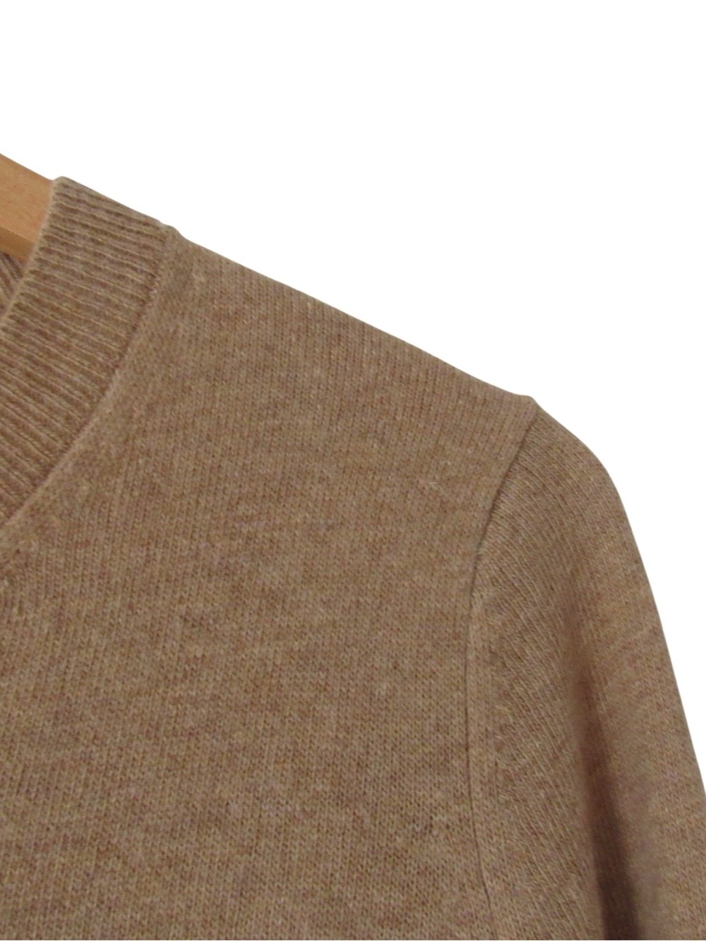 Banana Republic Zebra Sweater Small Tan Brown Italian Wool Blend Artsy Whimsical - Picture 4 of 8